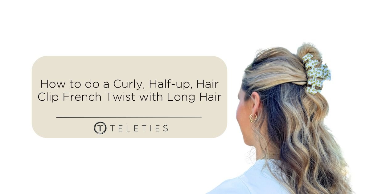 Half-up, Hair Clip French Twist with Long Hair - TELETIES