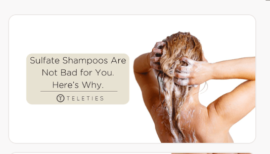 Sulfate Shampoos Are Not Bad for You. Here’s Why. - TELETIES