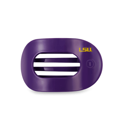 LSU Medium Flat Round Hair Clip - Medium Hair Clip - TELETIES 0