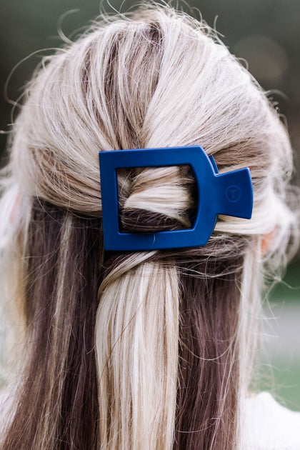 Midnight Rain Medium Flat Square Hair Clip - Medium Hair Clip - TELETIES 3