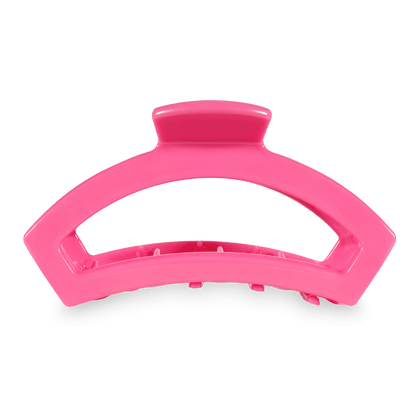 Open Paradise Pink Large Hair Clip - Large Hair Clip - TELETIES 