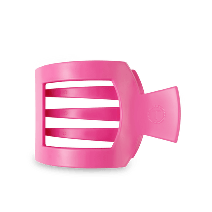 Paradise Pink Large Flat Square Hair Clip - Large Hair Clip - TELETIES 