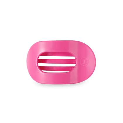 Paradise Pink Small Flat Round Hair Clip - Small Hair Clip - TELETIES 