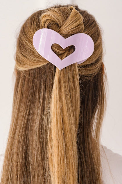 Purple Queen of Hearts Flat Hair Clip - Medium Hair Clip - TELETIES 2